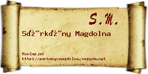 Sárkány Magdolna névjegykártya